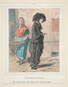 Les Lorettes Viellies von Paul Gavarni