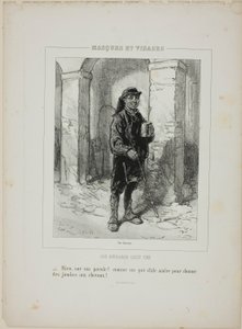 Die Engländer bei sich: - Nichts, auf mein Wort!... von Paul Gavarni