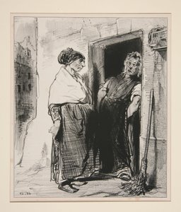 Mein Mann!...ein fertiger Hund, aber der König der Männer... von Paul Gavarni