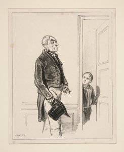 Monsieur, man kann Papa nicht sehen von Paul Gavarni