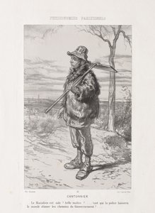 Pariser Physiognomie: Straßenkehrer von Paul Gavarni