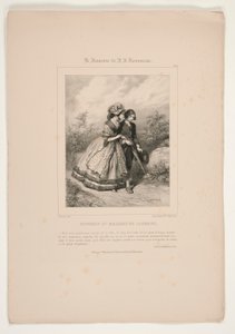Rousseau und Madame de Larnage von Paul Gavarni