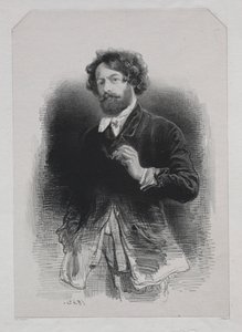 Selbstporträt von Paul Gavarni