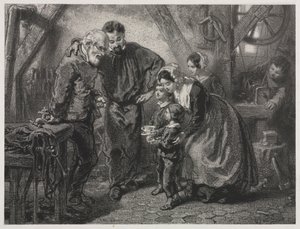 Der Geburtstag des Arbeiters von Paul Gavarni