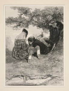 Ein Nest im Wald von Paul Gavarni