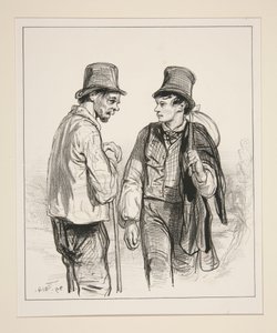 Geh nach Paris, Jean, geh und verdiene deinen Lebensunterhalt, Junge... von Paul Gavarni
