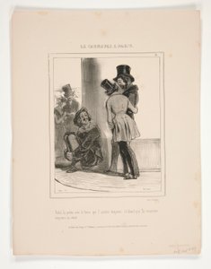 Voila la petite avec le brun qui l von Paul Gavarni