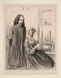 Sieh, Bichette, wie das Leben, dieses Gewebe aus Wahrheiten, gesät ist mit von Paul Gavarni