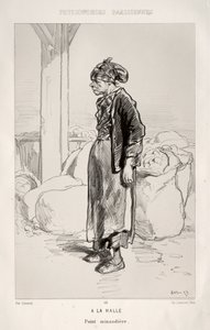 Auf dem Markt von Paul Gavarni