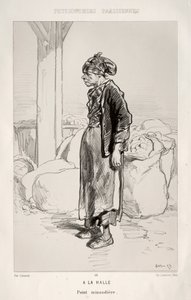 Auf dem Markt von Paul Gavarni