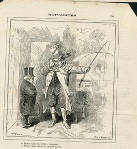 Illustration von Hadol (1835-1875) in Le Charivari von Paul Hadol