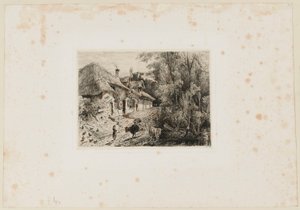Strohhütte im alten Trouville. Beraldi 82 IFF 32 von Paul Huet