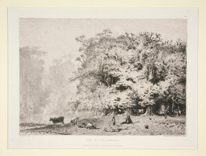 Wälder bei Fontainebleau von Paul Huet
