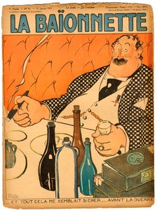 Cover von „La Baionnette“, Satirisch in Farben von Paul Iribe