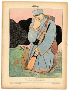 La Baionnette, Satirisch in Farben von Paul Iribe