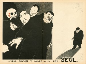 Le Temoin, Satire in Schwarz-Weiß