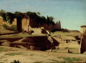 Der Kaiserpalast auf dem Palatin, Rom von Paul Jean Flandrin