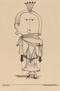 Hexe mit einem Kamm von Paul Klee
