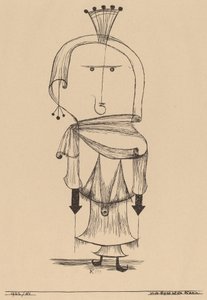 Die Hexe mit dem Kamm, 1922 von Paul Klee
