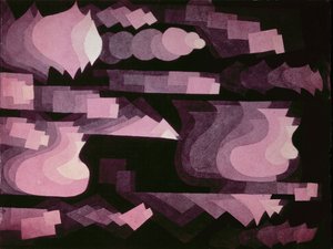 Fuge in Rot von Paul Klee