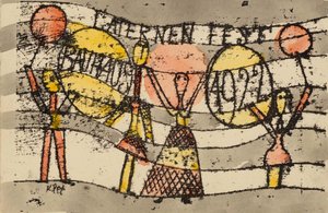 Laternenfest Bauhaus 1922 von Paul Klee