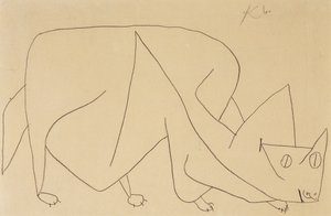Lauernde Katze von Paul Klee