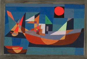 Schiffe in Ruhe, 1927 von Paul Klee