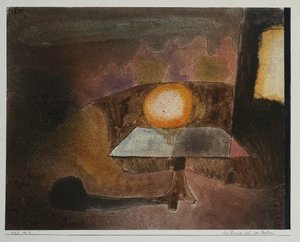 Die Lampe auf der Terrasse