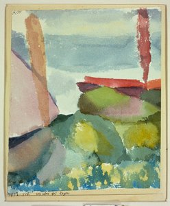 Die Küste im Regen von Paul Klee