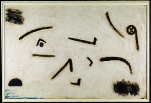Ohne Titel (Zeichen auf schwarzem Hintergrund), ca. 1940