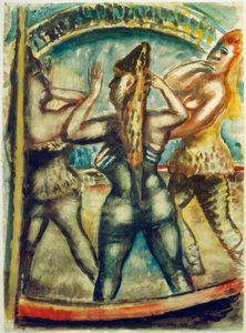 Drei Frauen in der Manege von Paul Kleinschmidt