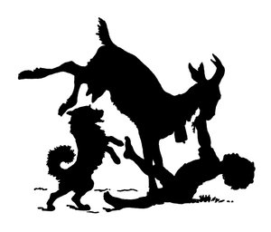 Silhouette von Paul Konewka
