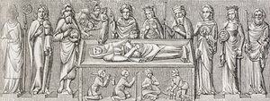 Nach dem Basrelief auf dem Grab von Elisabeth von Ungarn