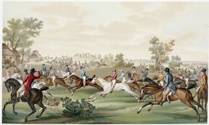 Pferderennen, Anfang 19. Jahrhundert - in „Directoire, Konsulat und Kaiserreich“ von Paul Lacroix von Paul Lacroix