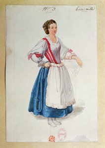 Kostümentwurf für Luisa Miller von Giuseppe Verdi von Paul Lormier