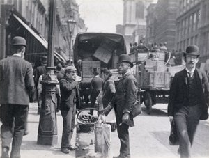 Sherbet- oder Wasserverkäufer in Cheapside, 1893