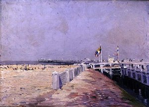 Der kleine Strand von Ostende