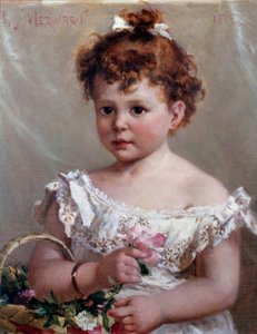 Das Mädchen im Korb oder Helene Loeb, zukünftige Madame Victor Lyon, im Alter von zwei Jahren