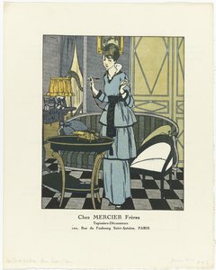 Gazette du Bon Ton, 1914 - Nr. 1: Bei MERCIER Frères / Tapezierer - Dekorateure von Paul Méras