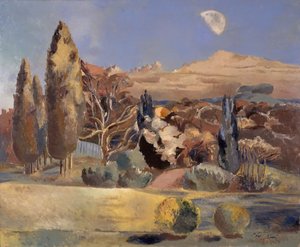 Landschaft des ersten Viertels des Mondes, 1943