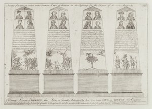 Der Obelisk unter dem Freiheitsbaum, Boston von Paul Revere