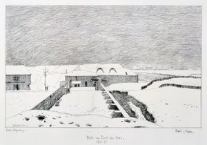 Porte du Point du Jour, Belagerung von Paris, 1870-1871 von Paul Roux
