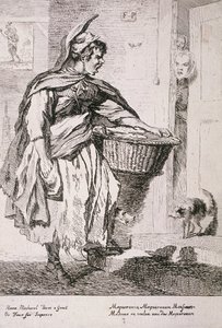 Makrelenverkäufer, Rufe von London, 1760 von Paul Sandby