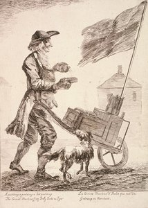 Puddingverkäufer, Rufe von London, 1760