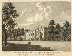 Strawberry Hill, Twickenham, London, der Sitz des ehrenwerten Horace Walpole von Paul Sandby