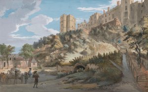 Die Hundert Stufen und der Winchester Tower, Windsor Castle, Berkshire von Paul Sandby