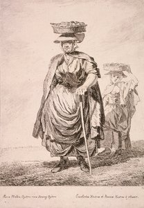 Zwei Austernverkäufer, Rufe von London, 1760 von Paul Sandby