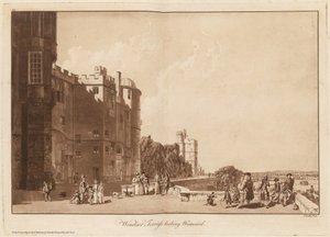 Windsor Terrasse nach Westen blickend von Paul Sandby