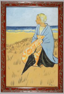 Bretonin am Meeresufer von Paul Sérusier