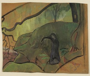 Traum der Erde (Bretonin im Wald) von Paul Sérusier